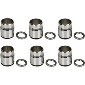 6 PCS Injector Sleeve Kit Cup Tube w/Seal 3686961 for Cummins ISX ISX15 QSX15 X15 Diesel Engine Single Cam