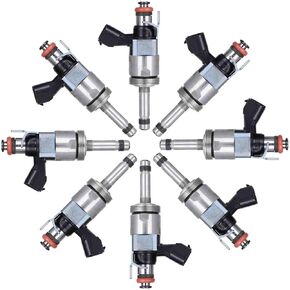 8 Pcs SCITOO 6 Holes for Ford Fuel Injectors Fit for 2018 2019 2020 for Ford for F-150 2-Door 4-Door 5L，2018 2019 2020 2021 for Ford for Mustang 2-Door 5L FJ1394