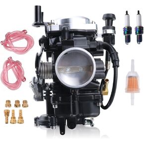 JIK Carburetor for Harley Davidson Road King Twin Cam 40mm CV40 Softail Dyna Sportster XL883 XL1200 Carb Silver