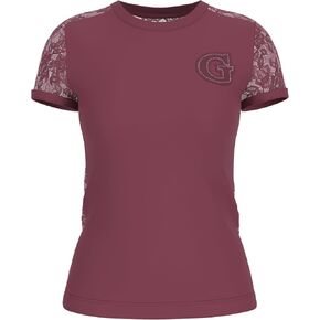 GUESS Women's Short Sleeve Lace Tee
