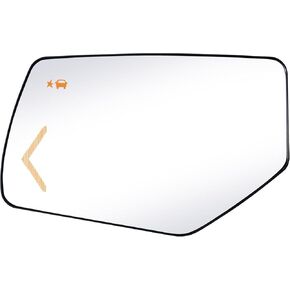 Driver Side Replacement Mirror Glass Compatible with Chevy & GMC Vehicles, Suburban, Tahoe 2015-2020, Yukon, Yukon XL 2015-2020, Heated with Blind Spot Detection, w/o auto dimming, 22753635, LH