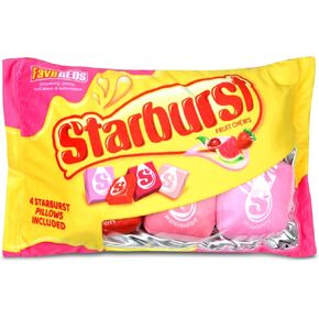 iscream Starburst Package 15" x 5.5" Pillow Set with Mini Starburst Candy Pillows