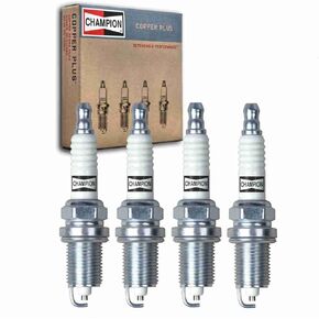 4 pc Champion Copper Plus Spark Plugs compatible with Honda Civic 1.5L 1.6L L4 1992-2000