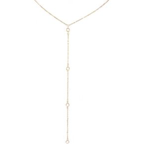 Long Gold Necklaces for Women, Back Necklace for Backless Dress, Back Jewelry for Backless Dress, Back Chain for Backless Dress, Crystal Gold Drop Necklace, Lariat Necklace for Women, Gold Body Chain