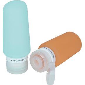 Travelon Set Of 2 Smart Tubes, 3 Ounce, Orange/Blue, One Size