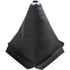 X AUTOHAUX 0.63 Inch Inner Hole Dia PVC Faux Leather Gear Shifter Knob Cover Car Dust Boot 20 x 24cm
