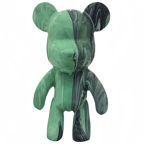 YONXID DIY Fluid Bear Painting Kit - Creative Home Decor Handcrafted Teddy Bear, Bearbrick Figure, and Bears to Paint Dolls for Birthday & Valentine's Day Gifts (9.05 Inches, Bear) in Saudi Arabia