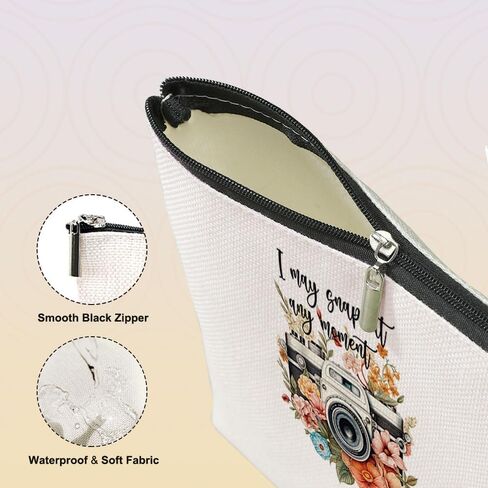 VICBOU Photographer Gifts Women Photography Makeup Bag Funny Cosmetic Bag Cool Gifts for Photographers Photography Gifts for Women Graduation Birthday Gifts for Girl Sister Photo Lovers Friend Bestie in Kuwait