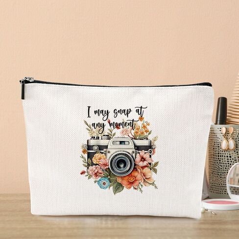 VICBOU Photographer Gifts Women Photography Makeup Bag Funny Cosmetic Bag Cool Gifts for Photographers Photography Gifts for Women Graduation Birthday Gifts for Girl Sister Photo Lovers Friend Bestie in Kuwait