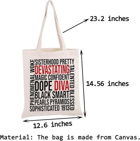 PWHAOO Sorority 1913 Tote Bag Delta- Sigma 1913 Sorority Shop Tote Bag Greek Sorority Sister Gift in Kuwait