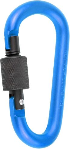 10 قطع من حلقات مفاتيح الالومنيوم على شكل حرف D من ايبوبو، مشابك تسلق للتنزه والتخييم والصيد والاستخدام الخارجي، مشابك مع بوابة لولبية in Kuwait