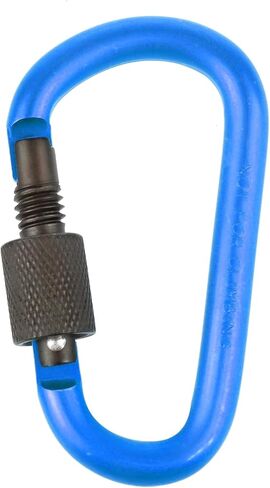 10 قطع من حلقات مفاتيح الالومنيوم على شكل حرف D من ايبوبو، مشابك تسلق للتنزه والتخييم والصيد والاستخدام الخارجي، مشابك مع بوابة لولبية in Kuwait