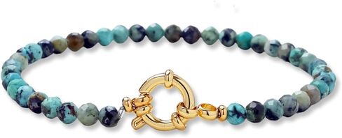 14k Plated Gold Beaded Pearl Bracelets stack, Gold Bracelets Non Tarnish Gold Pearl Bracelets Stretch for Women Bead Ball Bracelet Jewelry Gifts in Kuwait