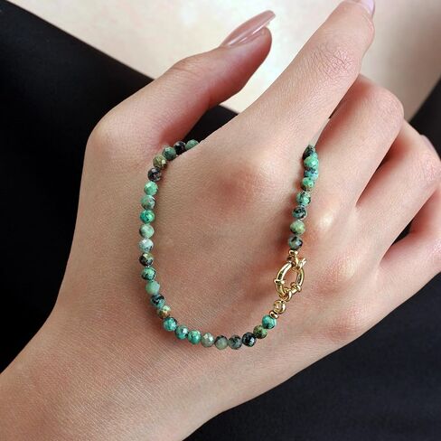 14k Plated Gold Beaded Pearl Bracelets stack, Gold Bracelets Non Tarnish Gold Pearl Bracelets Stretch for Women Bead Ball Bracelet Jewelry Gifts in Kuwait