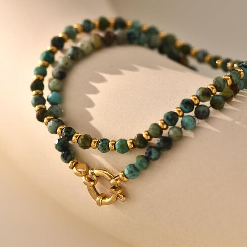 14k Plated Gold Beaded Pearl Bracelets stack, Gold Bracelets Non Tarnish Gold Pearl Bracelets Stretch for Women Bead Ball Bracelet Jewelry Gifts in Kuwait