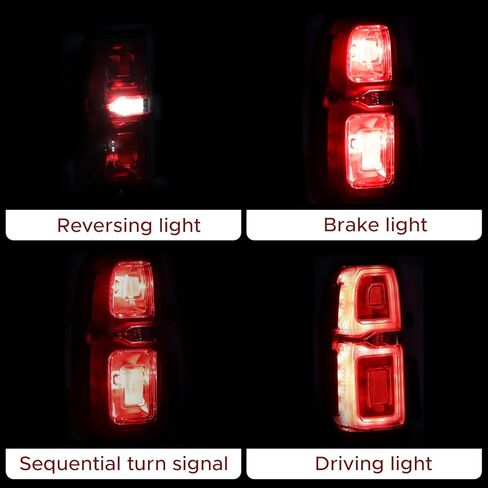 مجموعة مصابيح الذيل متوافقة مع مصباح Chevy Tahoe Suburban 3500HD 2015-2020 LED مصباح خلفي أحمر خلفي GM2800264 84467058 (جانب السائق الأيسر) in Kuwait