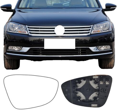 زجاج بديل للمرآة الجانبية للركاب لـ VOLKSWAGEN CC 2012-2017، لـ VOLKSWAGEN Eos 2012-2016، زجاج مرآة رؤية جانبية ساخنة لـ VW CC، لـ VW Eos 2012 2013 2014 2015 2016 in Saudi Arabia