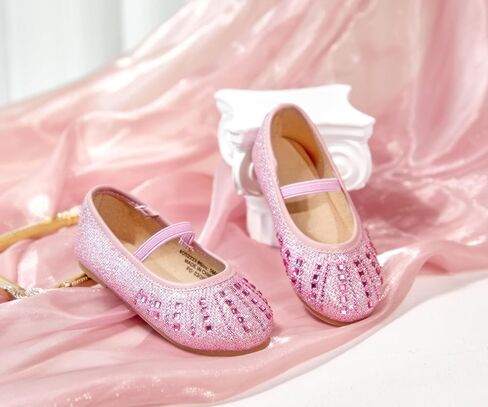 حذاء باليه للفتيات الصغيرات من ESTINE فستان أميرة للأطفال الصغار بحزام زفاف حذاء ماري جين مسطح in Kuwait