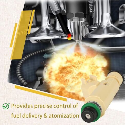 حاقن الوقود CM5059 OE 3.0L، متوافق مع/Ford Escape Taurus 2001 2002 2003، متوافق مع/Mercury 3.0 Sable 2001-2004، متوافق مع/Mazda Tribute |#YL8Z-9F593-CB| |4 ثقوب| |مجموعة من 6| in Kuwait