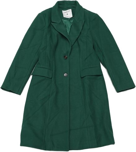 Allegra K Winter Coat for Women's Notch Lapel Mid-Long Single Breasted Overcoat Pea Coats in Saudi Arabia