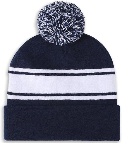 Beanie Hats for Men Women, Pom Pom Hat Soft Warm Knit Skull Cap Beanie for Women Girls Holiday Fall Winter Hats in Saudi Arabia