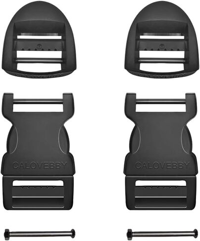 Field Repair Buckle for Straps 1" No Sewing Plastic Buckle Adjustable Buckle 1 Inch Strap Flat Side Release for Backpack（4PC） in Kuwait