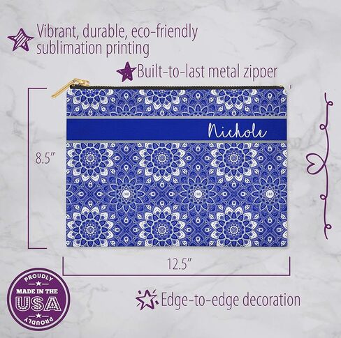 BBGreek Zeta Phi Beta Sorority Paraphernalia - Cosmetic Case, Makeup Pouch, Travel Bag Organizer Collection - Official Vendor in Kuwait