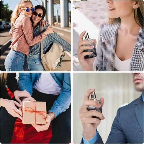 Segbeauty Travel Perfume Atomizer Refillable, 2 Packs Perfume Spray Bottle Cologne Atomize, 1.7oz/50ml Refillable Empty Glass Perfume Bottle, Fine Mist Spray Bottle Cologne Refill Bottle for Travel in Saudi Arabia