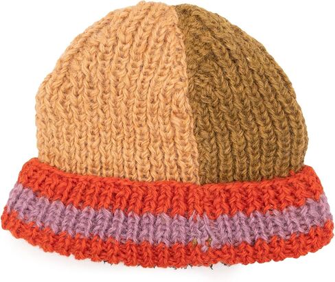Hand Knit Woolen Winter Beanie Hat, Lined in Sherpa Fleece in Saudi Arabia