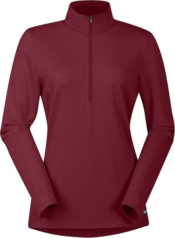 Kerrits Women's Ice Fil Lite Long Sleeve Shirt – Cooling Sun Protection Shirt for Horse Riding, Golf, Hiking in Kuwait