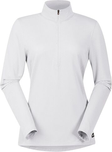 Kerrits Women's Ice Fil Lite Long Sleeve Shirt – Cooling Sun Protection Shirt for Horse Riding, Golf, Hiking in Kuwait