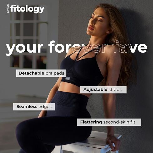 Seamless Sports Bra for Women Workout Top Bralettes Comfortable Soft Yoga Open Back Athletic Padded Gym Bras Black in Saudi Arabia