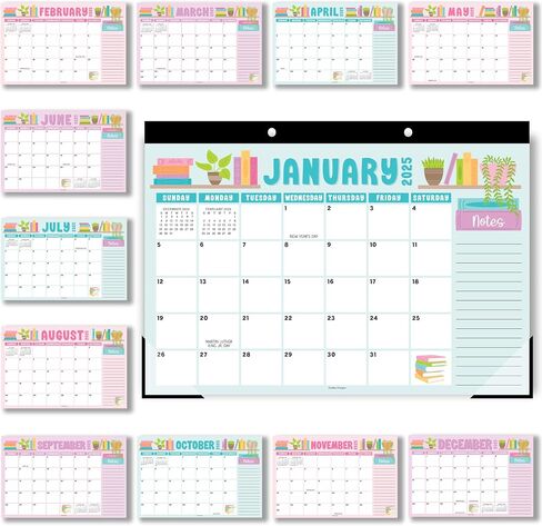 Doodle Large Desk Calendar 2025-2026 - 2025 Desk Calendar Large, Desk Calander, Small Desk Calendar 2025-2026, Large Calendar 2025-2026, Desktop Calendar, 2025 Desk Calender, 2025 Desk Calendars in Saudi Arabia