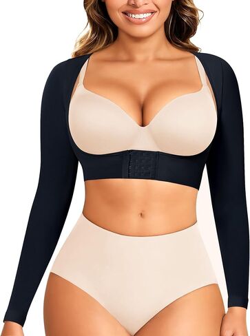 LODAY Arm Compression Sleeve Women Upper Arm Shaper Long Sleeve Shapewear Tops in Kuwait