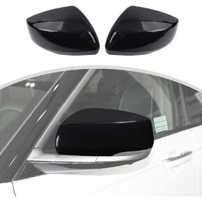 CheroCar Side Door Rearview Mirrors Cover Rear View Mirror Caps Trim Exterior Accessories for Jeep Grand Cherokee 2021+,Black…