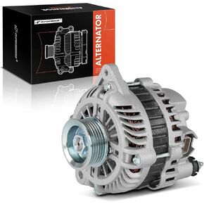 A-Premium Alternator Compatible with Nissan Pathfinder 2003-2004 & Infiniti G35 2003-2004, QX4 2003, 3.5L, 12V 110A 6-Groove Pulley Clockwise, Replace# 23100AM610, A003TB4291