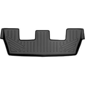 SMARTLINER Custom Fit Floor Mats 3rd Row Liner Black Compatible with 2017-2022 Audi Q7