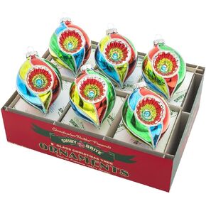 كريستوفر رادكو لامعة برايت جلاس هوليداي روعة 6 عدد 3.25 بوصة زهور التوليب العاكسة المزخرفة in Kuwait