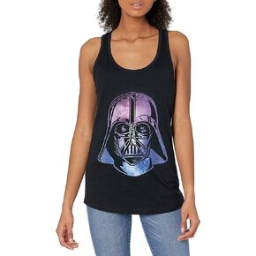 Junior's Star Wars Vader Space Helmet Racerback Tank Top