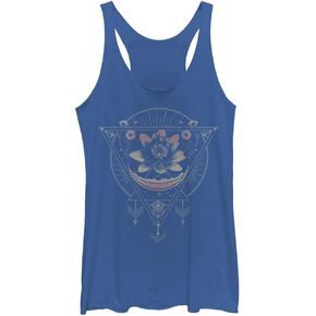 Fifth Sun Peaceful Warrior Lotus and Luna Women's Racerback Tank Top