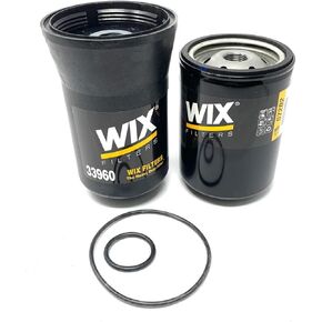 CFKIT Filter Kit Wix 33960 Fuel/Water Separator & 57202 Lube Filter Compatible with GMC 6.6L Duramax Diesel