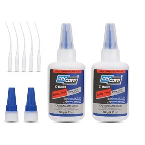 CECCORP Super Glue - C-Bond Extra Thin, 35.27 oz (1 kg), Very Low Viscosity Cyanoacrylate Adhesive, Clear CA Glue for All Purposes