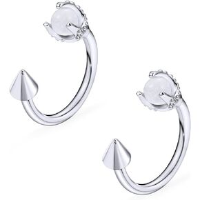 16G Snake Bite Piercing Jewelry Dragon Claw Stainless Steel Horseshoe Hoop Lip Rings Externally Threaded Labret Jewelry for Women Men