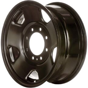 عجلة سوداء STL03621U45 مطلية وتلبي جميع معايير سلامة المحرك الفيدرالية (17 × 7.5 بوصة /8 × 170 مم، إزاحة 38 مم) in Kuwait