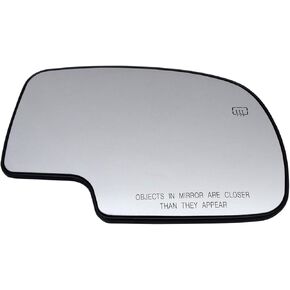 Passenger Side Mirror Glass Assembly With Backing Plate Heated Compatible with Chevy Chevrolet Avalanche Silverado Suburban Tahoe, GMC Sierra Yukon XL, Cadillac Escalade (2000-2006)