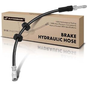 A-Premium Front Driver or Passenger Brake Hydraulic Hose Compatible with Volvo Models - XC90 2007 2008 2009 2010 2011 2012 2013 2014 3.2L 4.4L - Replace# 30792532