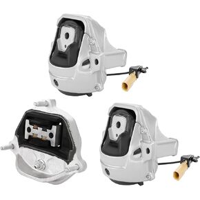 JDMON 3Pcs Engine Motor & Transmission Mount Kit Replacement for Audi A4 A5 Quattro 2.0L, 3.2L 2009-2012 Compatible with A6991HY, A4920, 8K0199381C, 8K0199381JN, 8K0399151AJ, 8K0399151AQ