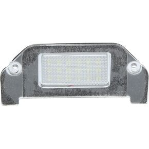 Car 6000K White LED License Plate Light Assembly 4805846AA 2835SMD for Dodge Dart 2013-2016 ABS Clear Black