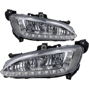 LED DRL for Hyundai Santa Fe IX45 2013 2014 2015 Front Bumper Driving Fog Lamps Daytime Running Light