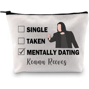 G2TUP Keanu R Inspired Gift Dating Keanu R Makeup Bag Keanu R Fan Cosmetic Bag Keanu R Merch (Dating Keanu R MB)